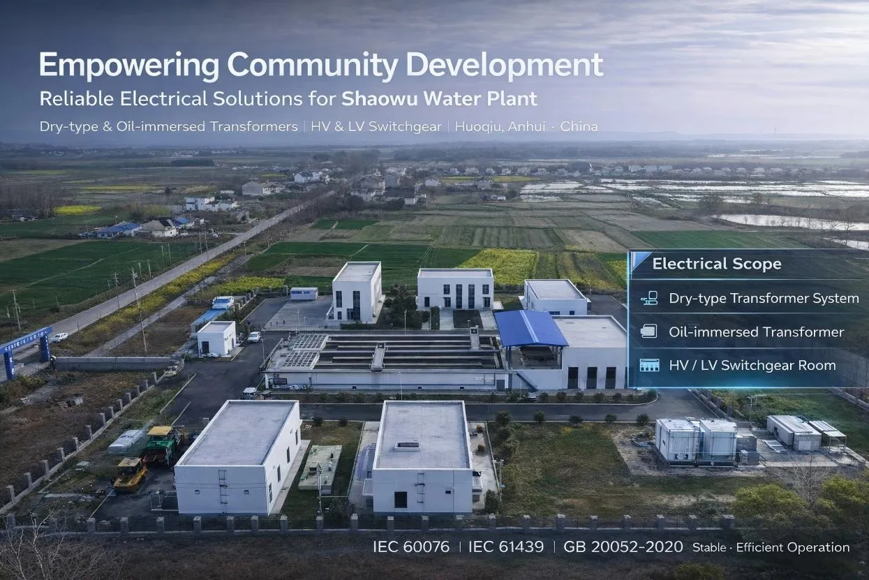 Autonomisation du développement communautaire: nos solutions électriques à l'usine d'eau de Shaowu